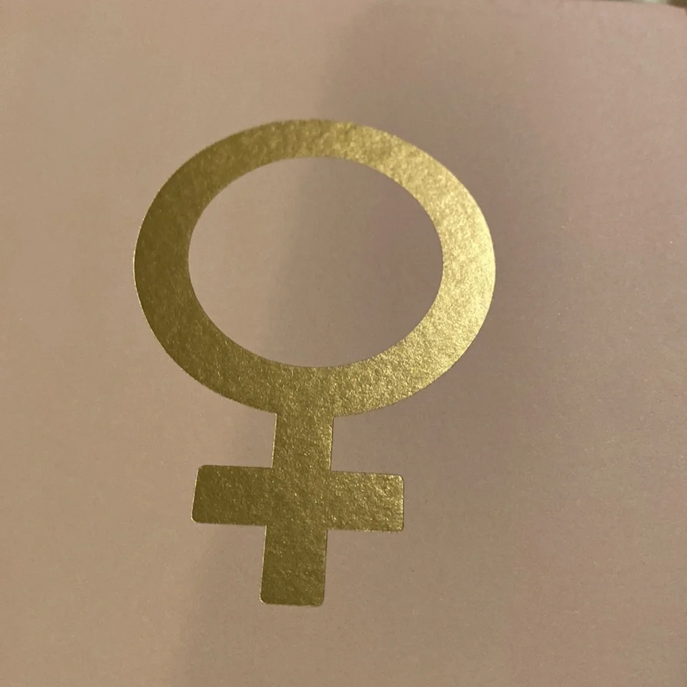 ~Aida + Jade~ “Empower Women” Faux Linen Notebook